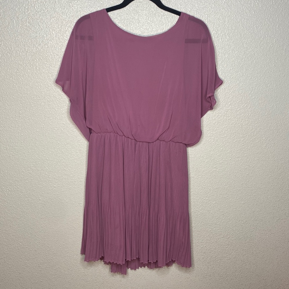 Lilac Flowy Chiffon Dress